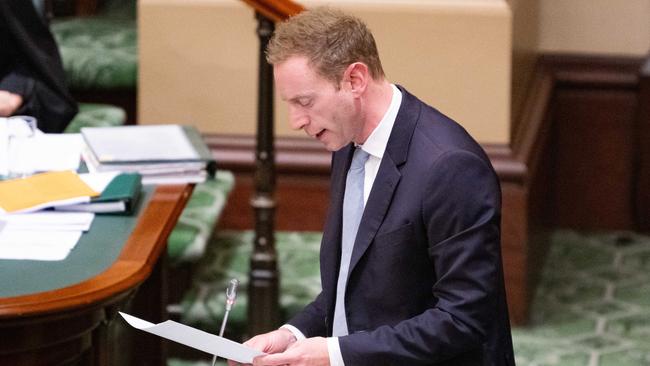 The-then Opposition Leader David Speirs during question time in the SA parliament on November 14, 2023. Picture: NCA NewsWire / Morgan Sette