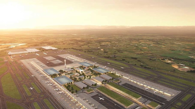 An artist impression of the terminal precinct.