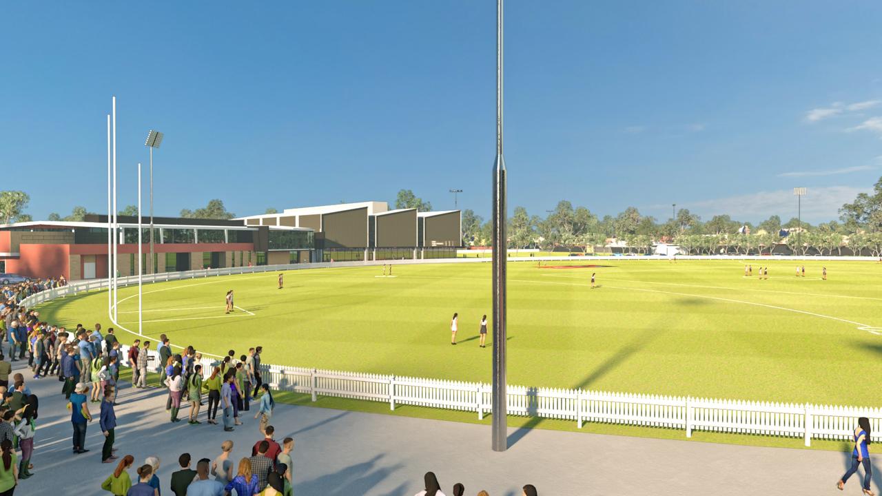 An artist’s impression of Port Adelaide's redeveloped Alberton headquarters. Picture: Port Adelaide Football Club