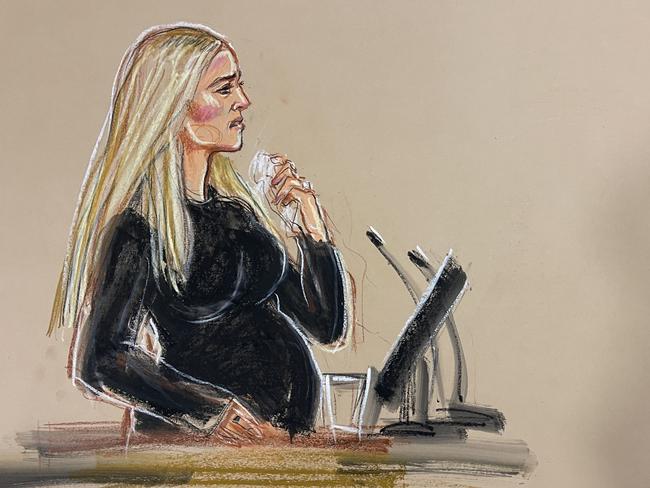 Kristie Mewis in the witness box. Picture: Priscilla Coleman/MB Media