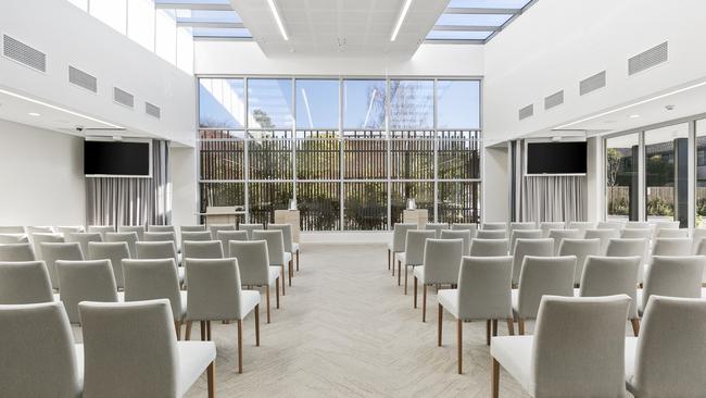 The revamped 120-seat chapel inside Kew's LePine and White Lady funeral home on High St. Picture: Supplied.