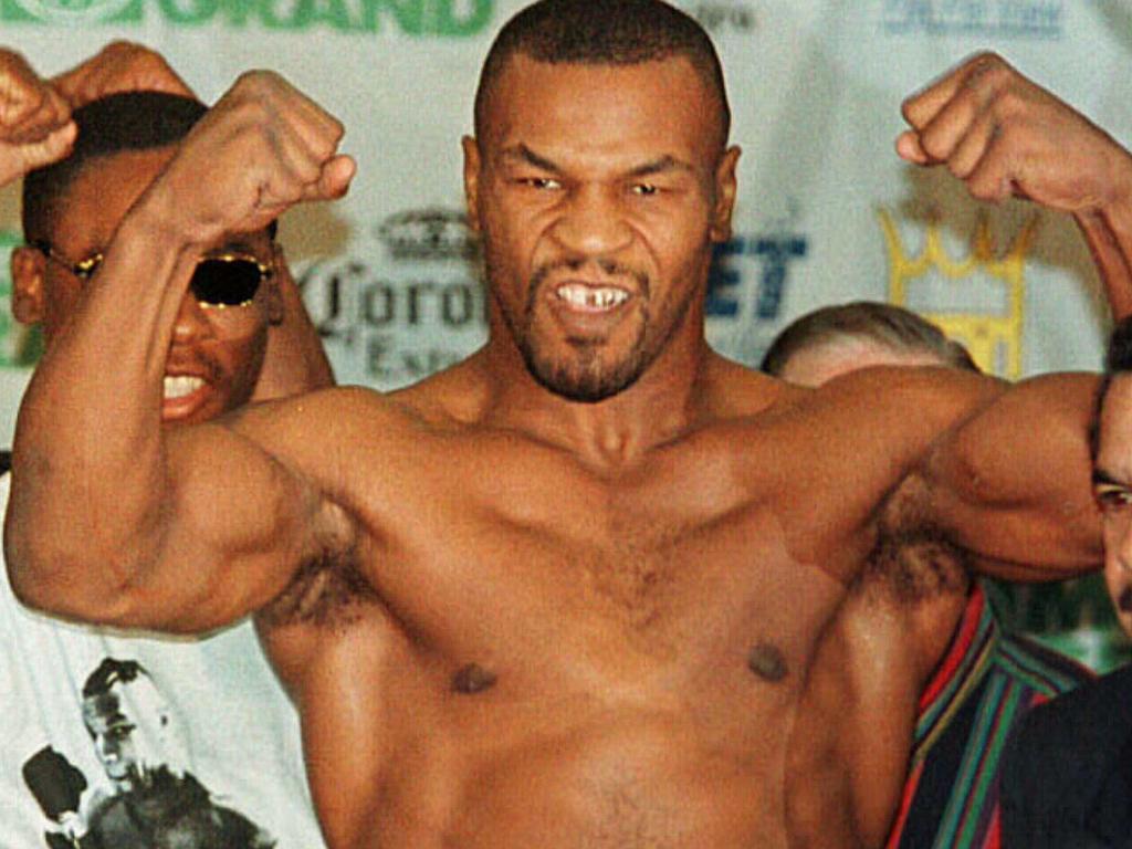 ,Mike Tyson on the comeback trail in 1996.