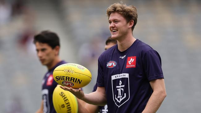 Nathan O’Driscoll was one of the Dockers’ best in their win over GWS. Picture: Paul Kane/Getty Images