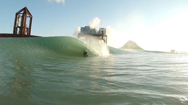 The prototype wave pool in central Queensland designed by Surf Lakes, with the help of Gold Coast firm Engenuity Solutions.