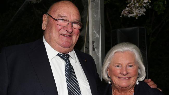 Lindsay Fox, pictured with his wife, Paula, is set to celebrate his 88th birthday.