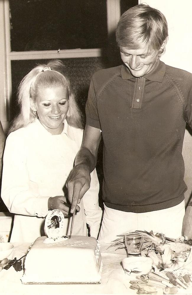 Gail and Graham Black on their wedding day in 1969. Picture: Supplied