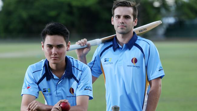 Cricket Far North rep players Kai Stuchbery and Lachlan Naess are off to Mackay for the North Queensland championships. PICTURE: STEWART McLEAN