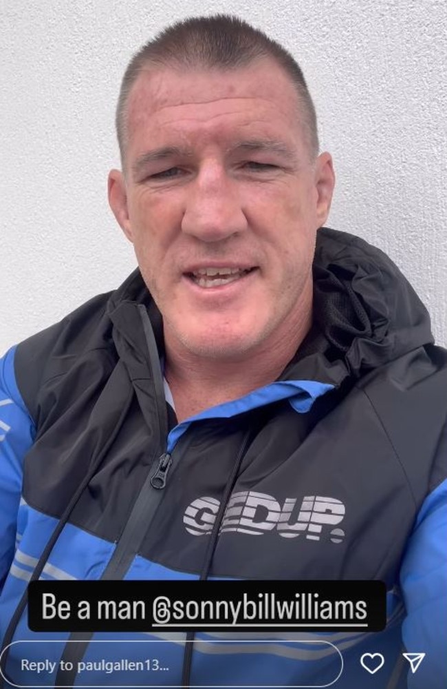Paul Gallen has called out Sonny Bill Williams.