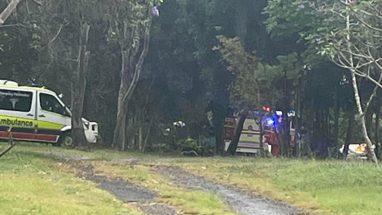 A man is trapped under a tree on a property in South Nanango