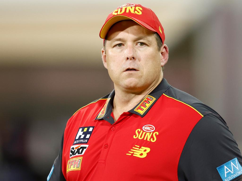 Stuart Dew was the only AFL coach to be sacked last year, but there could be more to come. Picture: Getty Images