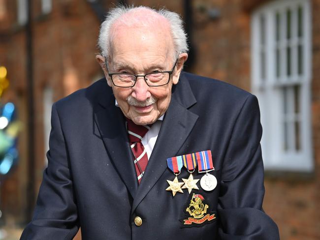 British World War II veteran Captain Tom Moore. Picture: AFP