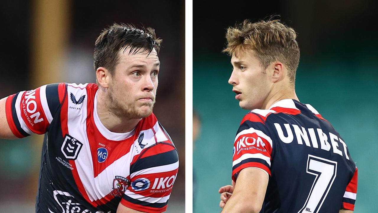 The Roosters' 2022 halves pairing, Luke Keary and Sam Walker.