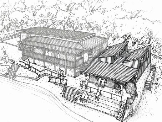 An artist impression of the addition to the Newport Rugby Clubhouse which includes female changing facilities for the first time. Picture: Northern Beaches Council.