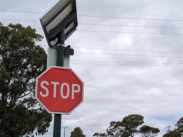 All of the five new intersections are set to be equipped with RJAWS, a flashing light warning system. Picture: Onkaparinga Now