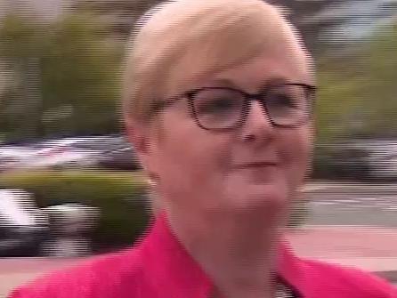 17-10-2022 - Senator Linda Reynolds arrives at court to give evidence in the Brittany Higgins trial. Picture: Sky News
