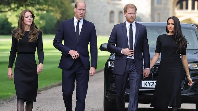 The two couples publicly reunited following the Queen’s death in September – but behind-the-scenes, the situation was reportedly very strained. Picture: Chris Jackson/Getty Images