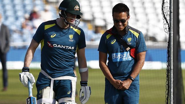 Steve Smith has been working with team doctor Richard Saw on his return to the side.