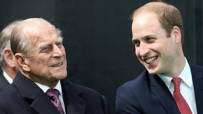 Prince William and Prince Philip in 2015. Picture: AFP/Chris Jackson