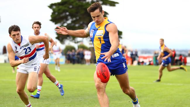 Mitch Hibberd starred for Williamstown in this year’s VFL season and is out to ”prove a lot of people wrong” with his second chance in the AFL. Picture: Kelly Defina/Getty Images