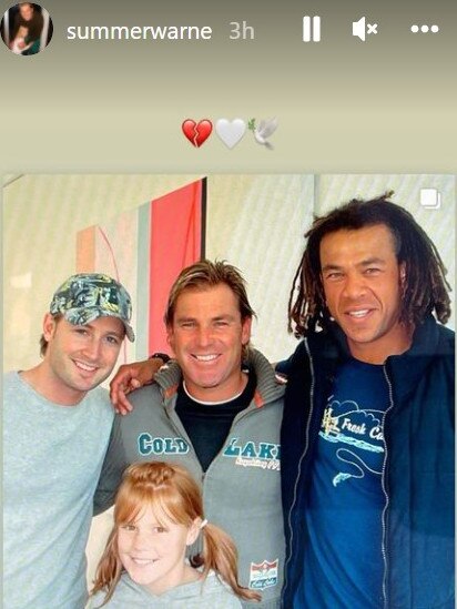 Summer Warne posts on Instagram.