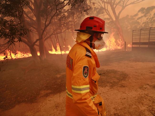 A large fire swept across rural properties around the town of Braidwood late last year. Picture Gary Ramage