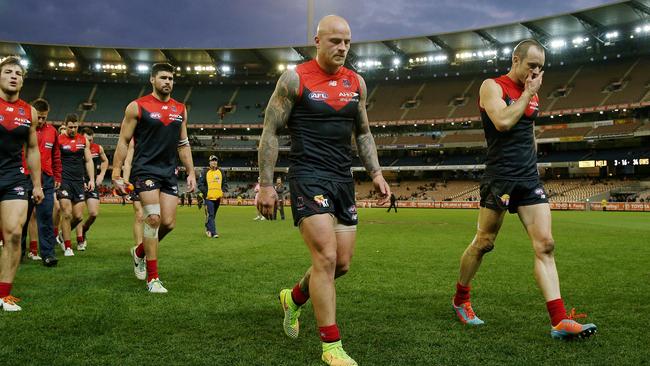 Nathan Jones leaving the field Picture: Colleen Petch