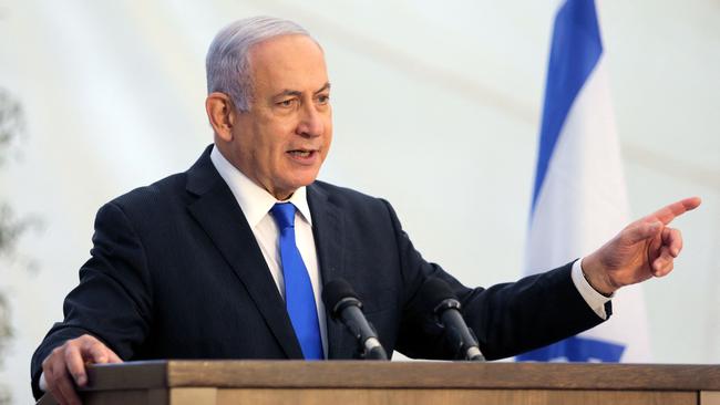 ‘The state of Israel is under attack this evening’: Benjamin Netanyahu. Picture: AFP