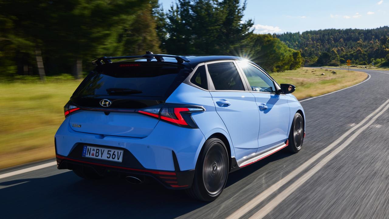 The i20 N isn’t the fastest in a straight line, but is tremendous through corners.