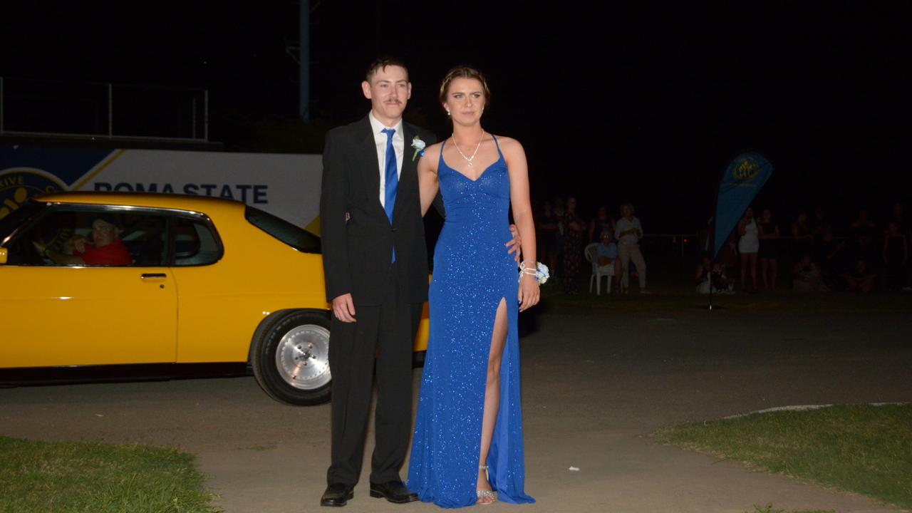 Roma State College formal 2024. Aaliyah Pearce and Liam Woodford.