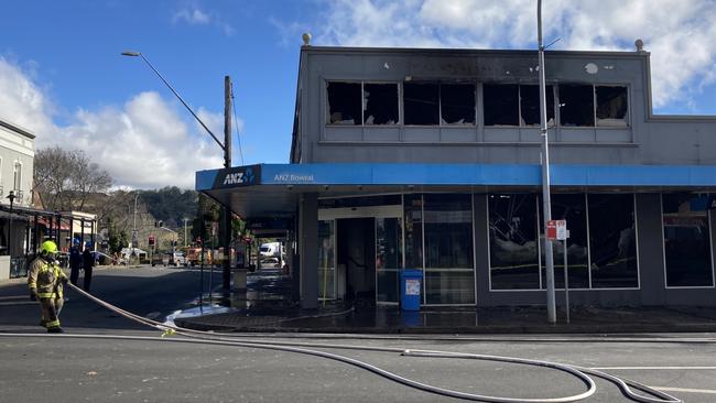 Customers, particularly businesses, expressed concern at the destruction of the last local ANZ branch.