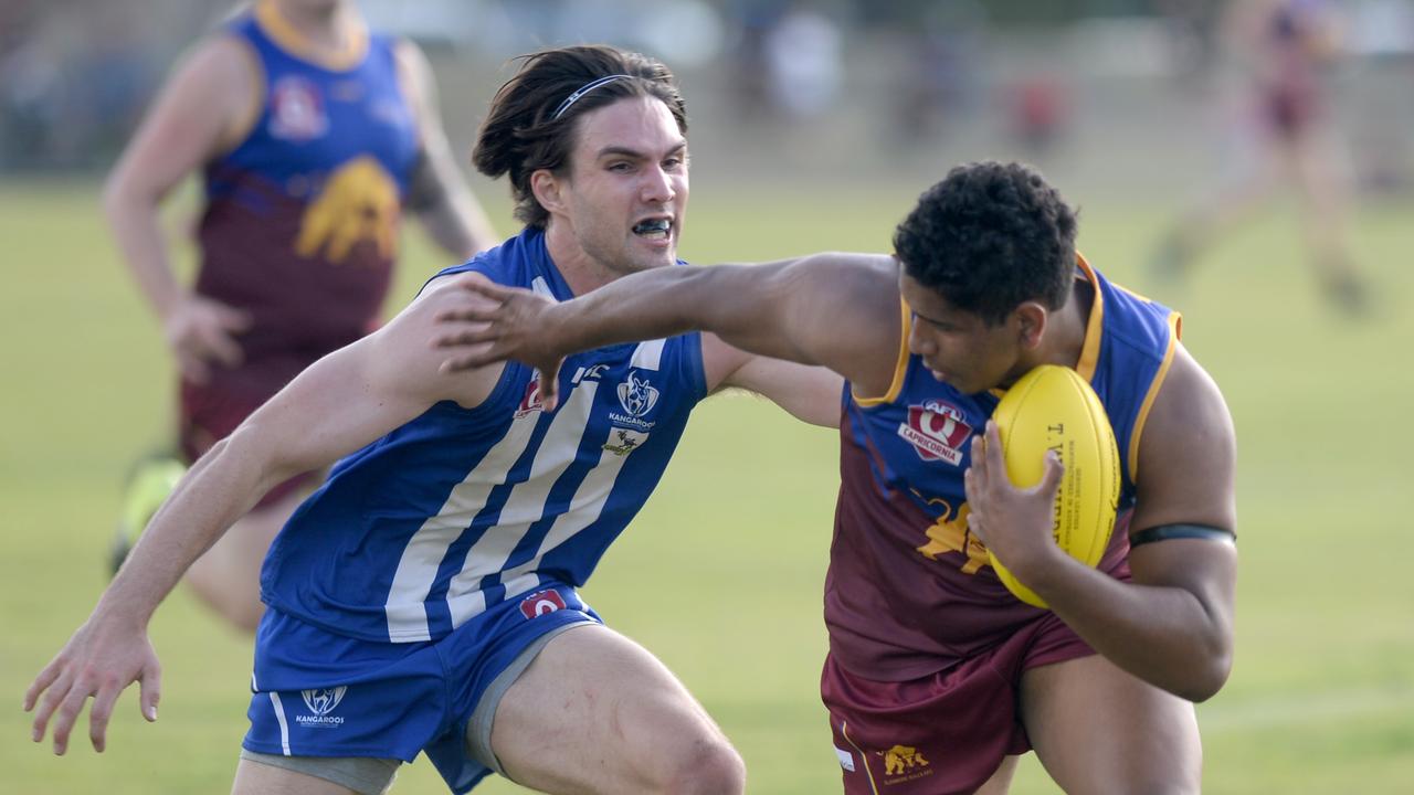 AFL Capricornia: Glenmore's Germaine Bulsey with the ball