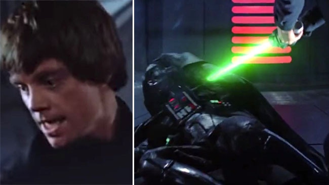 Remember this moment in Return of the Jedi? Yeah. It’s pretty similar.