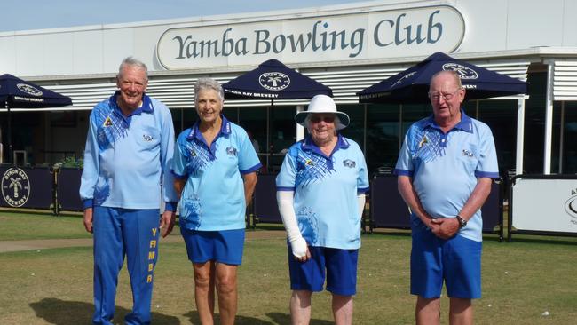 2020 Mixed Fours Champions (L-R): Allan Marr, Judy Pryor, Joan Scadden and Graham Meany