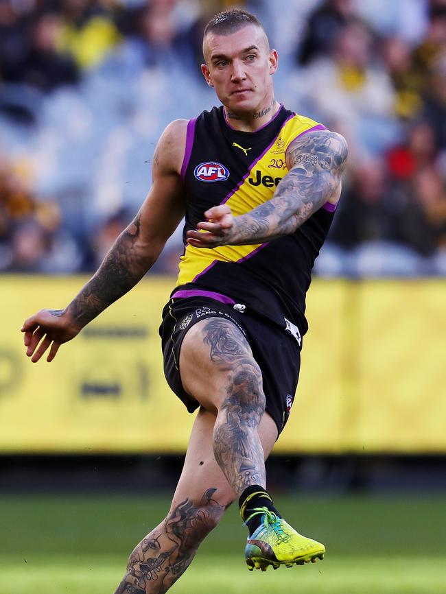 Dustin Martin is yet to announce his future. Picture: Michael Klein