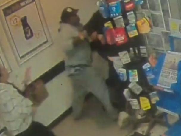SCREENSHOTS - Attackers on the run after savage bashing of Athol Park supermarket owner. PIcture: 7NEWS