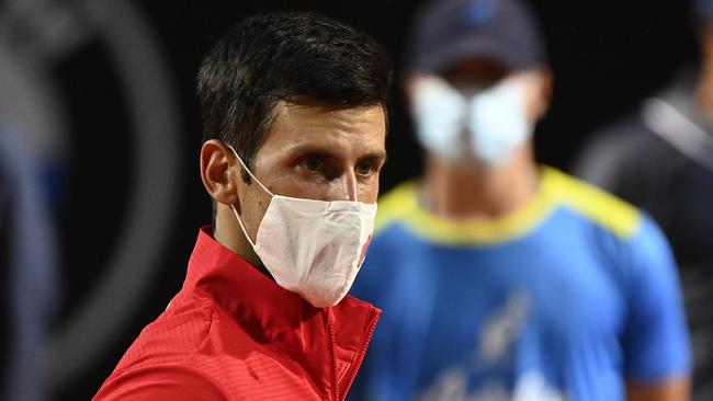 Novak Djokovic is still unable to enter the US because of his Covid vaccination status. Picture: Riccardo Antimiani/Getty