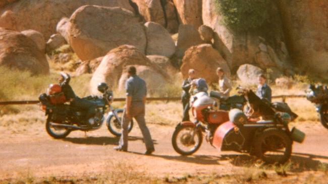 The last known picture of the group, taken by a tourist when they stopped at Devils Marbles.