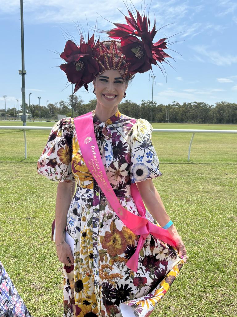 Racegoers at the Torbanlea Picnic Races.