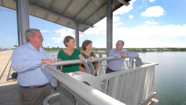 Tim Mulherin, Anna Bligh, Jan Jarratt and Andrew Fraser. Picture: Tony Martin