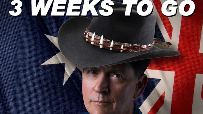 Charlie Sheen’s Twitter post for his upcoming Australian tour.