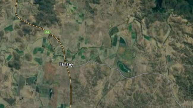 There was a two-vehicle crash on the Burnett Highway in Tansey on October 19, 2022. Photo: Google Maps