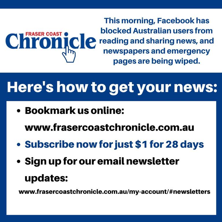 How To Receive Fraser Coast News In Wake Of Facebook Ban The Courier Mail