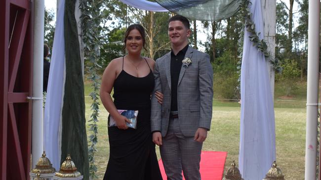 Georgia Fitzpatrick and Isaac Ronan at the Gympie State High School Formal 2022.