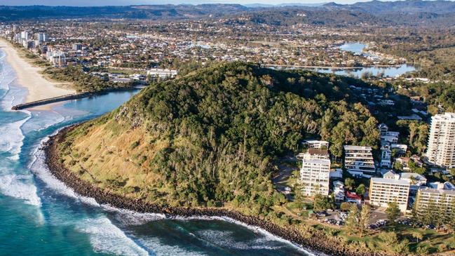 Burleigh headland - it will undergo changes after council announced a Burleigh planning study.