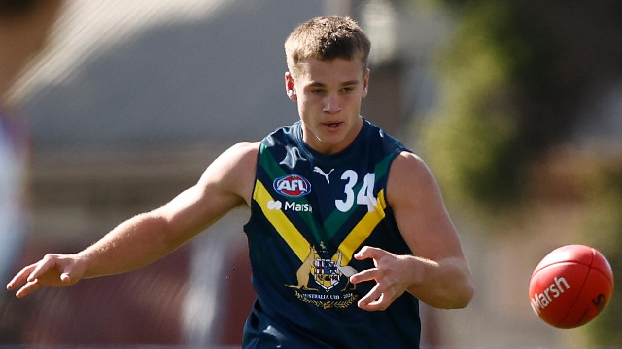 Sam Lalor is off to Richmond with pick one. (Photo by Michael Willson/AFL Photos via Getty Images)