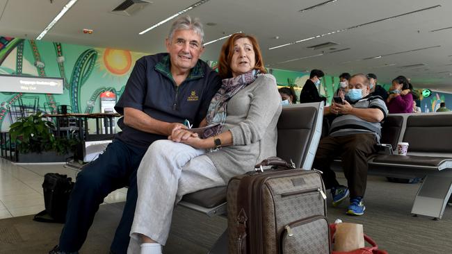 Duncan Christie, 73, and wife Yvonne, 72, from the Sunshine Coast. Picture: Tricia Watkinson