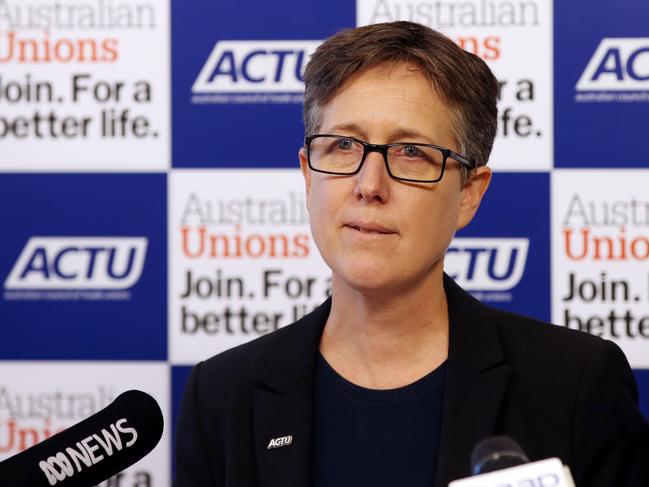 Australian Council of Trade Unions secretary Sally McManus. Picture: David Crosling