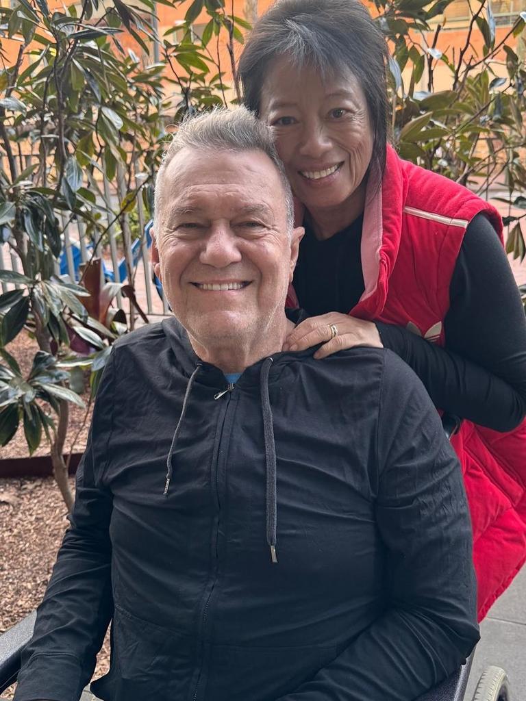 Jimmy Barnes posts a picture with his wife. Picture: Instagram.`