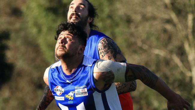 Ferntree Gully’s Daniel De Ieso suffered a hamstring injury in the draw. Picture: Davis Harrigan