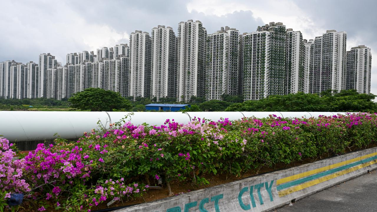 A general view shows condominiums at Forest City. Picture: Mohd RASFAN / AFP.